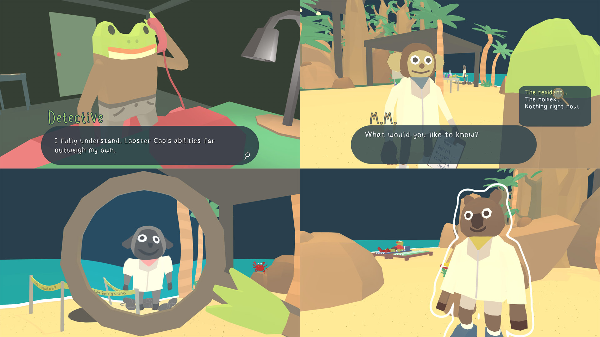 Four Images from Frog Detective